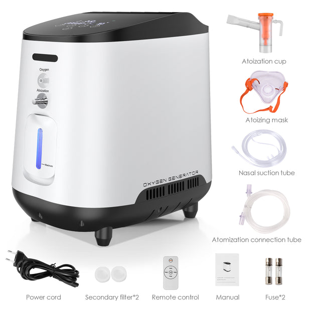 Home Oxygen Concentrator 105W And Two Extra Nasal Cannulas
