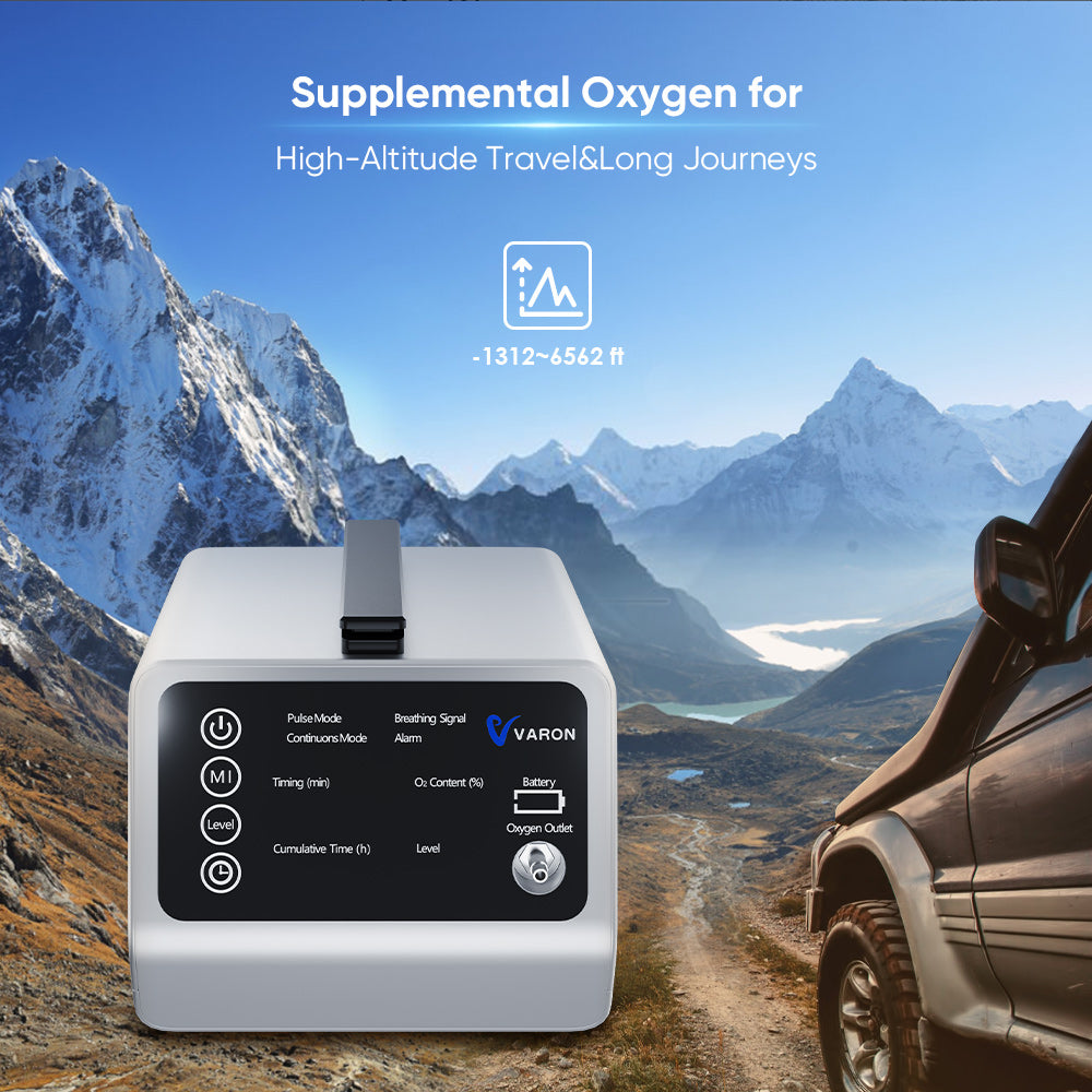NEW ARRIVAL💥In-Car Portable Oxygen Concentrator for High Altitudes and Travel VT-1