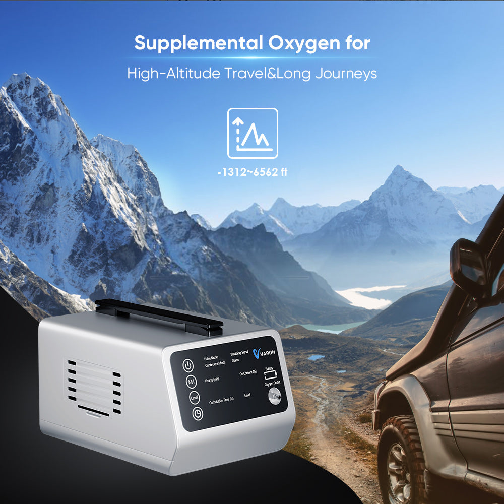 NEW ARRIVAL💥VARON In-Car Portable Oxygen Concentrator VT-1 for High Altitudes and Travel