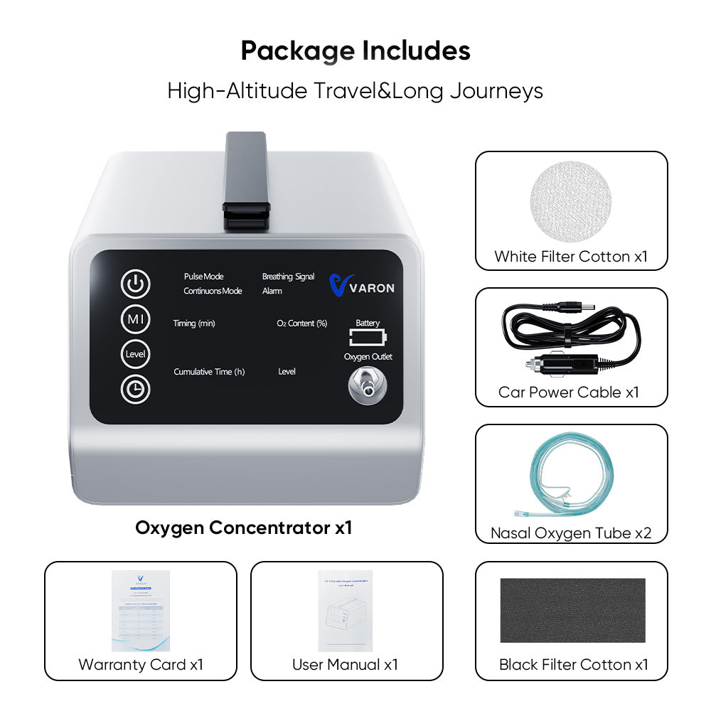 NEW ARRIVAL💥VARON Portable Oxygen Concentrator VT-1 for High Altitudes and Travel