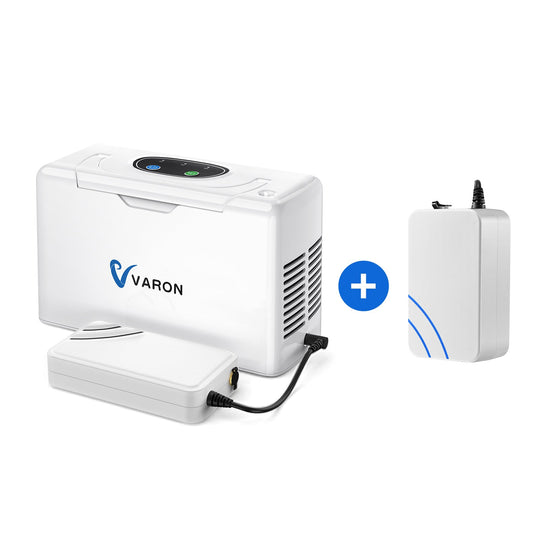 VARON Portable Oxygen Concentrator NT-05+An 8 Cell Battery
