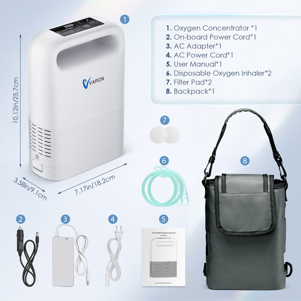 🔥Hot Sale Bundle🔥Portable Oxygen Concentrator NT-02+Home Oxygen Concentrator NT-04
