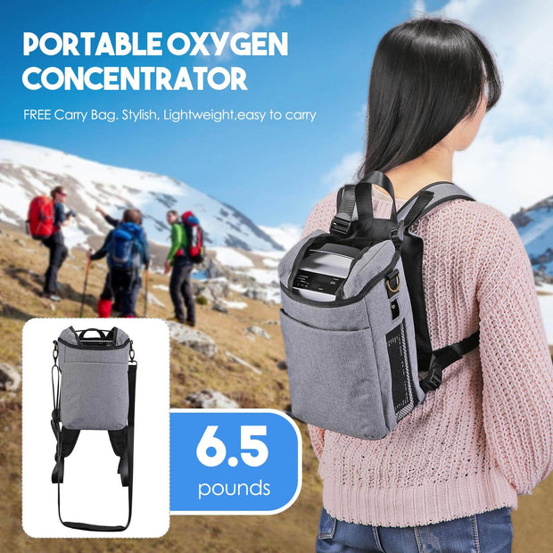 VARON 5L/min Pulse Flow Portable Oxygen Concentrator NT-01