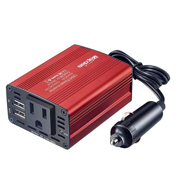 150W Car Power Inverter DC 12V to 110V AC Car Converter with 3.1A Dual USB Car Adapter-Red-TTLIFE OXYGEN CONCENTRATOR